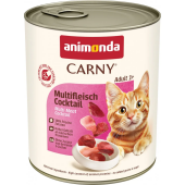 Animonda Carny Adult Multi Meat Cocktail – Пълноценна мокра храна за възрастни котки с микс от меса, 800гр